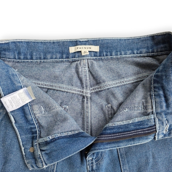 Pacsun Colorblock Boyfriend Cargo Carpenter Pants, Size 27 - Picture 7 of 10